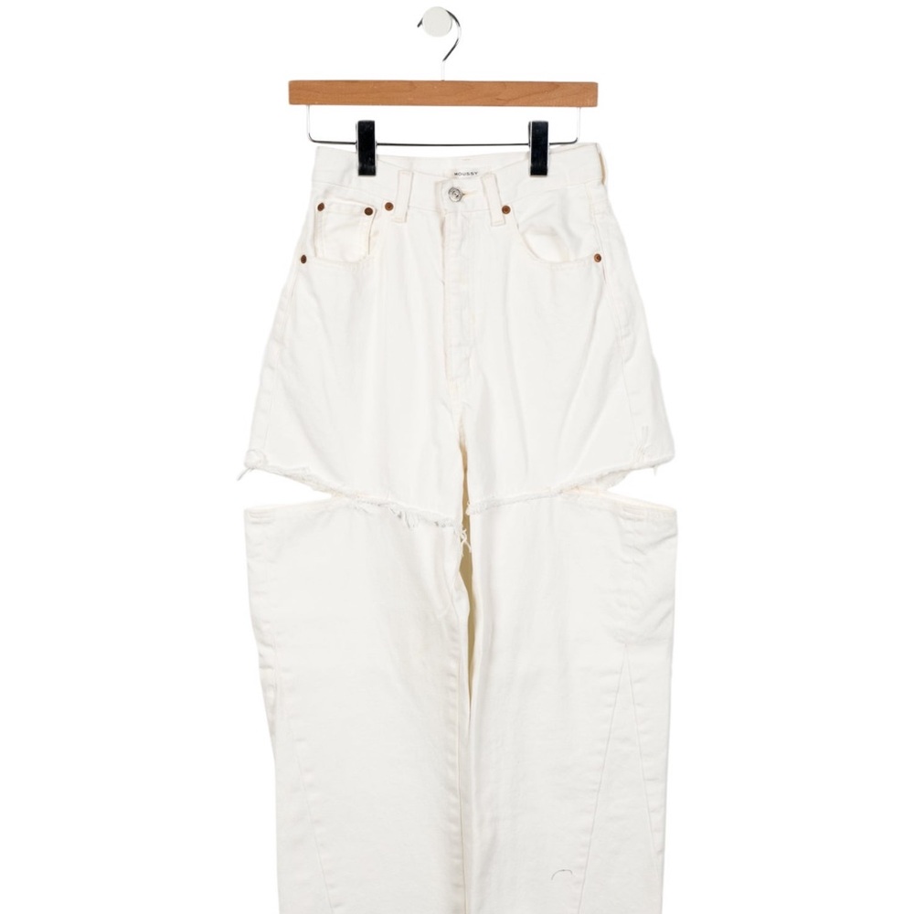 Moussy High Rise Women Jeans - Cream